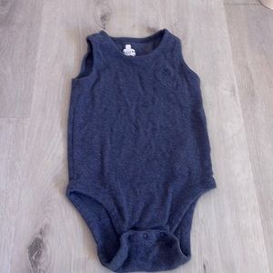 Gap Blue Tank Onsie- Size 18-24 months